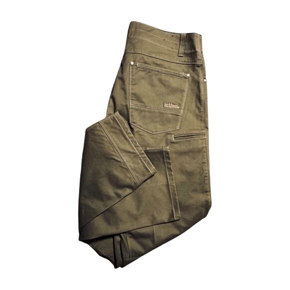 Kuhl Mens RYDR Pants 36x34 Full Fit Dark Miss Patina Dye Ryder Rugged Work Pant - Picture 1 of 11